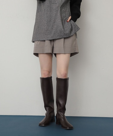 ダブルタックショートパンツ