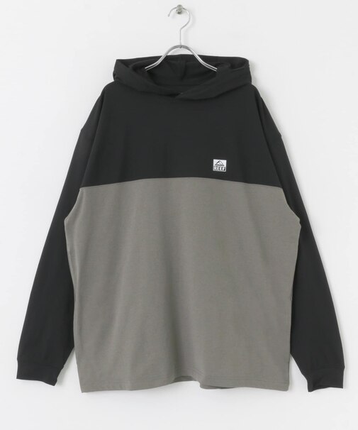 『吸収速乾／UVカット機能』REEF　バイカラーラッシュフーディ