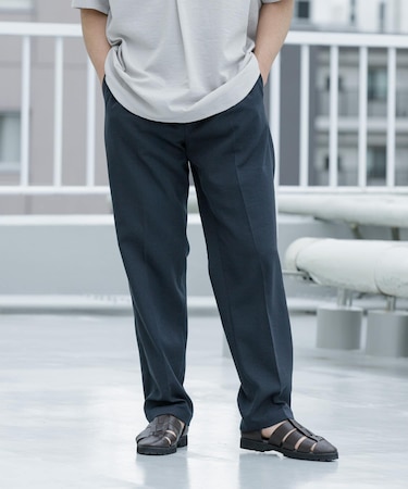 『WEB限定』『セットアップ対応/XLサイズあり』リネンライクリラックステーパードパンツ