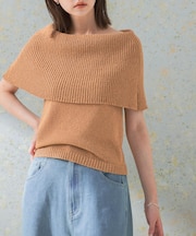 ドライタッチオフショルダーニット