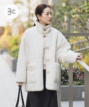 ECOPELフェイクムートンリバーシブルコート