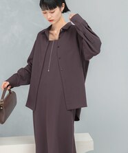 COMFY スリットノーカラー プルオーバー -吸水速乾 UVカット 
