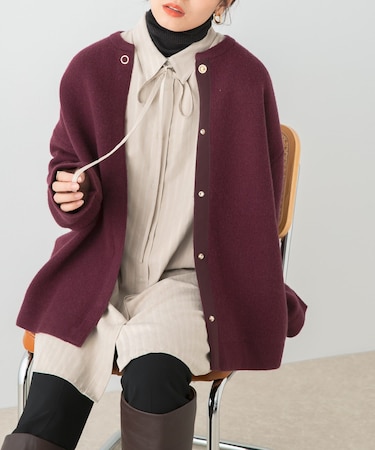 F by ROSSO　マルチWAYスエードタッチシャツ