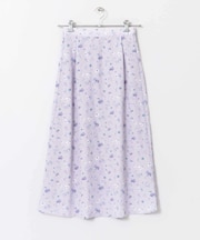 フラワープリントロングスカート