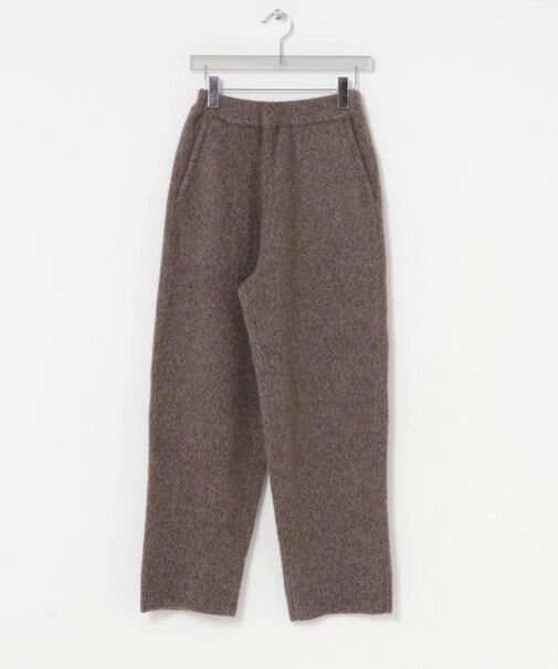new basic　CASHMERE SILK MOULINE LONGPANTS
