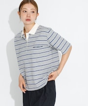 メッセージボーダーポロシャツ