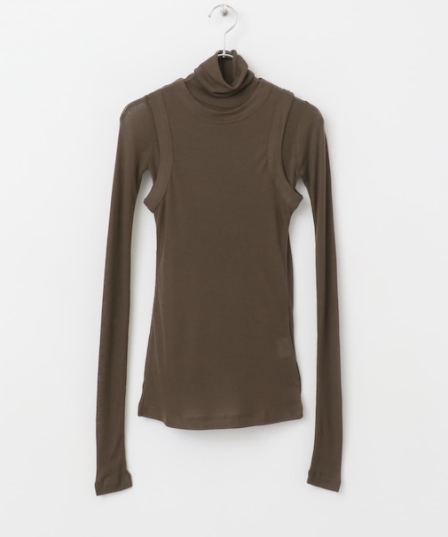 le WOOL LAYERD TURTLE-NECK TOP