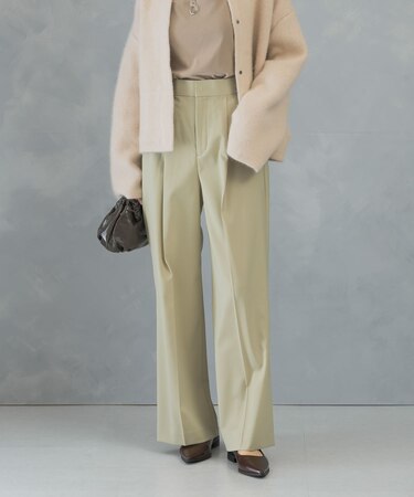 ハイウエストワイドスラックス