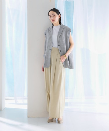 ハイウエストワイドパンツ