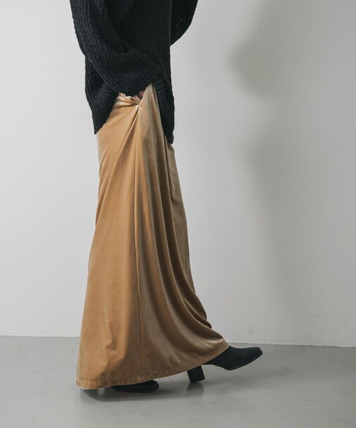 『TALLサイズ／WEB限定』ベロアナロースカート