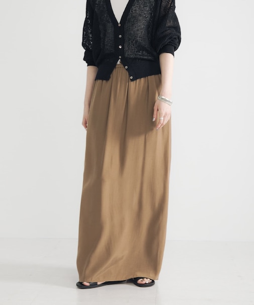 キュプラレーヨンギャザーIラインスカート