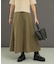 タフタロングフレアスカート