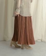 アニマルワッシャープリーツスカート