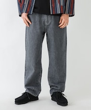 デニムワイドストレートパンツ