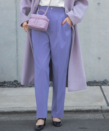 カーブフォルムハイウエストパンツ