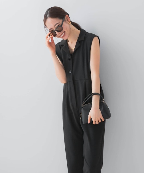 『UR TECH DRYLUXE』F by ROSSO オープンカラーオールインワン