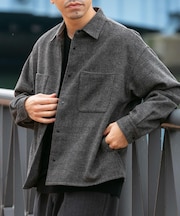 ウールライクCPOシャツブルゾン