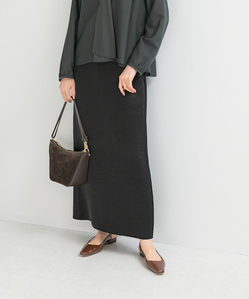 ビンテージダブルサテンストレートスカート