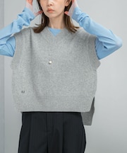 ADAWASｘEZ　CASHMERE-BLEND VEST