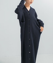 ADAWASｘEZ　CASHMERE-BLEND L CARDIGAN