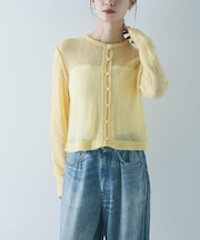 シアーモヘヤカーディガン