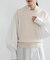 FOX／CASHMEREクルーネックベスト
