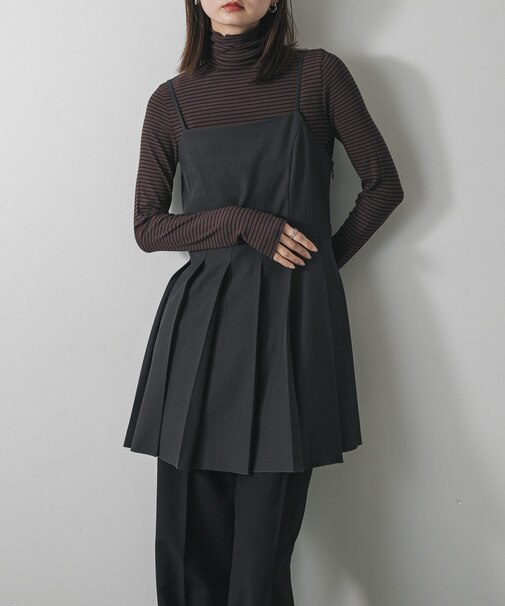 『毛玉防止』メローハイネックトップ