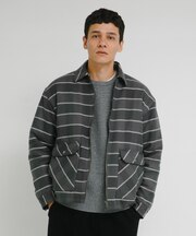 パデッドショートジップブルゾン