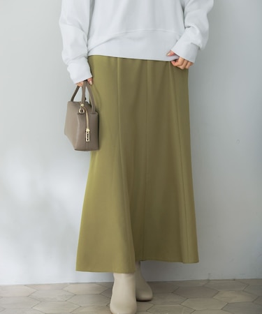 ハイウエストナローフレアスカート