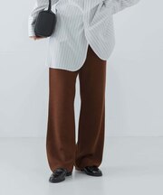 ウールスームスニットパンツ