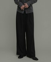 裏起毛イージーワイドパンツ