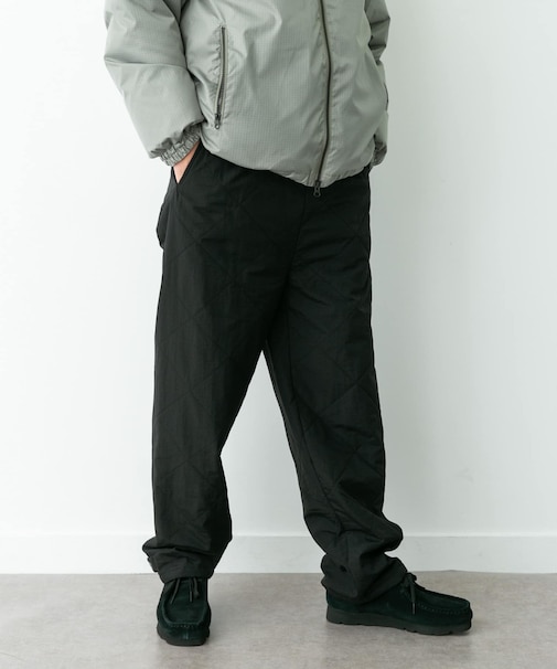 キルティング中綿イージーパンツ