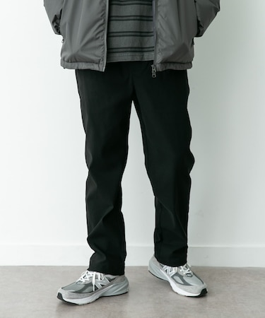 裏起毛スリムイージーテーパードパンツ