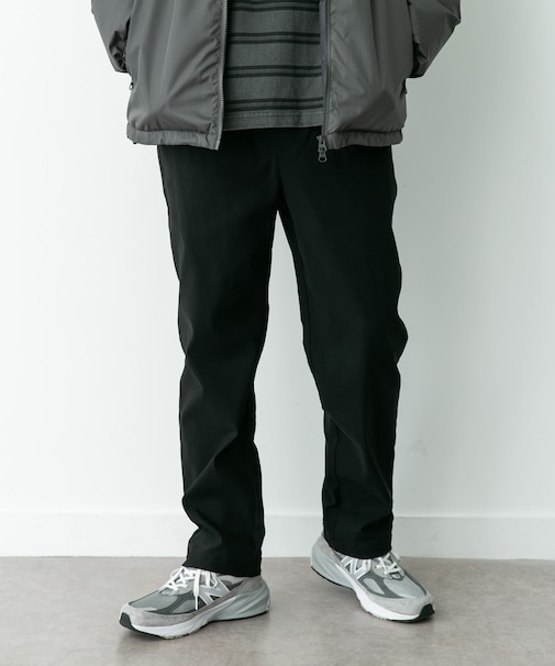 裏起毛スリムイージーテーパードパンツ