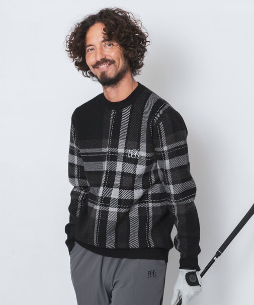 OOPS　ビッグチェックニット