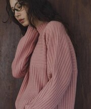 ワイドリブ切替えニット