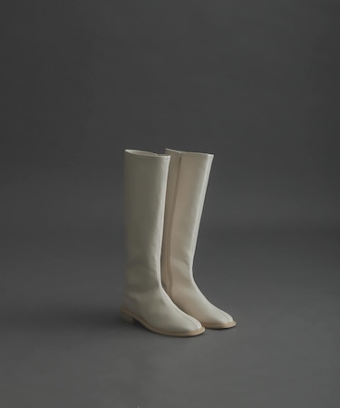 スクエアトウセンターシームロングブーツ