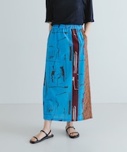 『2サイズ展開』アートプリントストレートスカート