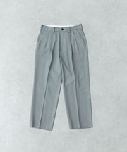 new basic ウールツイルワイドスラックス