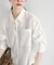 シルクコットンロングシャツ