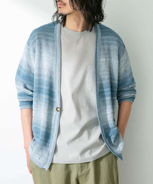 スペースダイライトニットカーディガン