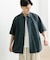 ナイロンレギュラーカラールーズショートスリーブシャツ