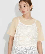 シアーラメニットTシャツ