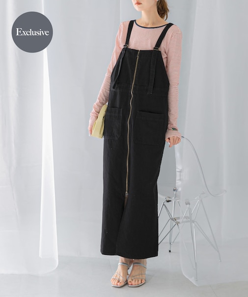 『別注』Lee×ROSSO ILINE SALOPETTE SKIRT