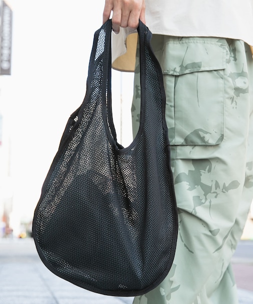 メッシュラウンドトートバッグ