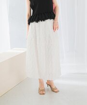 ジャガードコクーンスカート