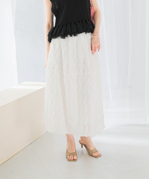 ジャガードコクーンスカート