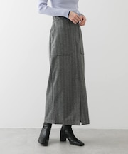 ジャージーメルトンアウトポケットスカート