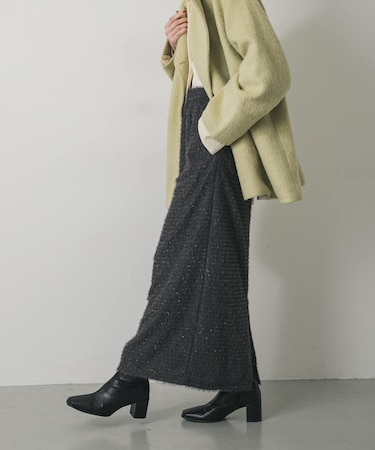 ヘアリーラメスカート