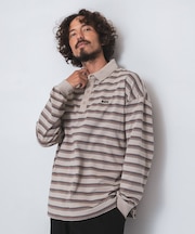 OOPS　レトロボーダーロングTシャツ